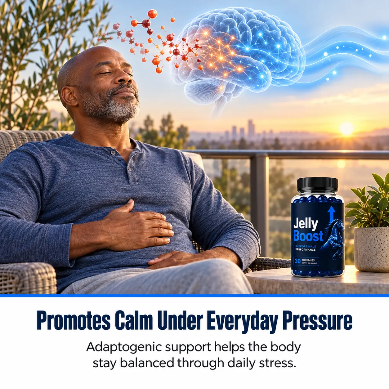 JellyBoost promotes calm under everyday pressure
